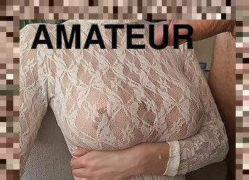 storatuttar, hårig, gigantisk, fitta-pussy, fru, amatör, avsugning, cumshot, hemmagjord, samling