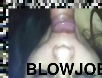Pinay pov blowjob & swallowing cum