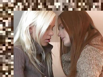 Two alluring lesbians are licking pussies so hot