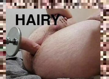 hairy guy fucking machine