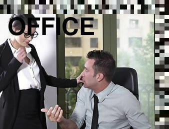 Office MILF is ready to shake some proper inches during a naughty meeting