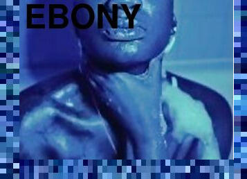 Shower naked Ebony