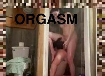 Hot Jewish teen orgasms and takes it from behind