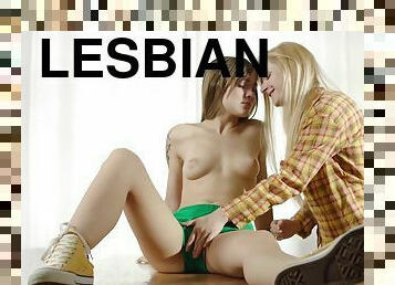 Cute Eastern European Models Hazel And Jade Starring In This Amazing Lesbian Video P1