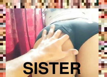 I fuck and cum inside my big ass stepsister