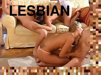 Four lesbians in an erotic scene