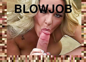 Titjob and BJ from blonde in POV