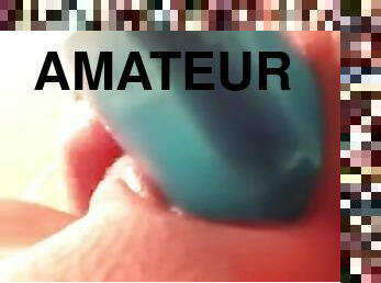 Amateur teen solo masturbation closeup