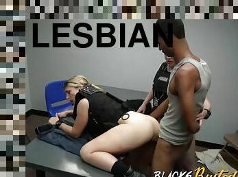Lesbian hooker hired to arrest bigdicked black thug