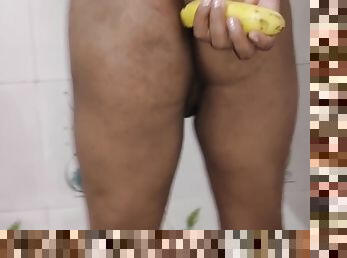 Desi Angel Solo Fingering And Masturbating With Banana In Romantically And Horny Mood