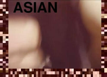 asiatisk, amatør, teenager, i-ansigtet, webcam, luder-whore