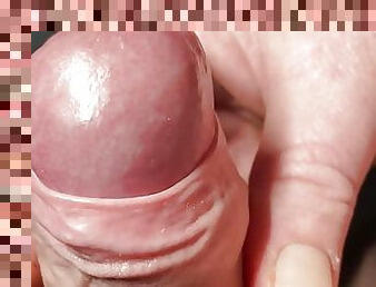 Huge uncut foreskin dick jerkoff