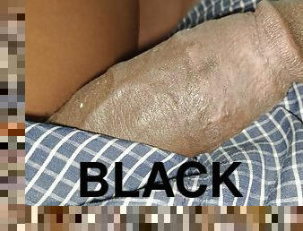 Munyovhi95 wanking his big black cock 