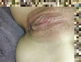 Wife's creamy cum filled pussy