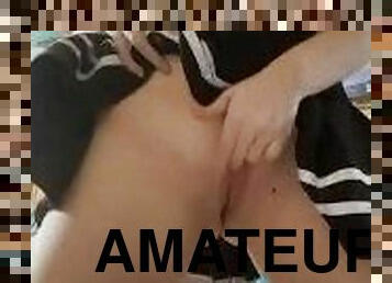 tate-mari, amatori, adolescenta, taratura, excitat, fetish, solo, bruneta