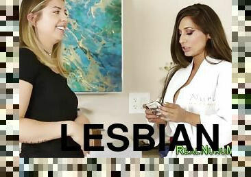 Lesbian babe tongues slut