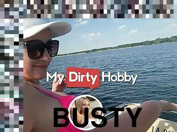 MyDirtyHobby - Busty Blonde Barbie_Brilliant Goes For A Boat Ride &amp; Gets 4 Orgasms And A Facial