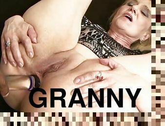 Granny tries black dick in the ass despite her age