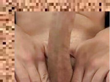1 INCH TINY DICK GROWS TO 8 INCHES HARD IN 2 MINUTES! (SOLO MUSCLE STUD MASTURBATION POV)