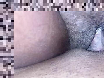 Clit in Pussy! Close up!