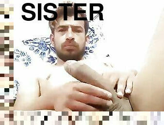 Sister freind seeing boy masturbating