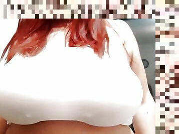 storatuttar, masturbation, bröstvårtor, amatör, milf, tonåring, mamma, bbw, knubbig, rödhårig