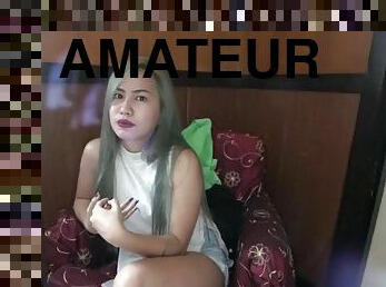 Filipina amateur lets old man cum in her pussy