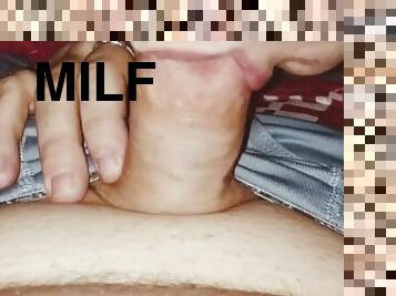 Milf loves sucking cock