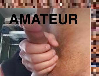 extrem, masturbation, orgasm, smal, amatör, cumshot, juckande, sprut, ensam, skrivbord