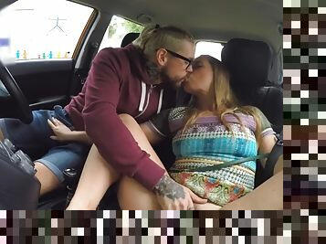 FAKEHUB - European Student Publicly Fucked In Driving Lesson