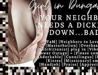 ASMR  Slutty Neighbor needs a good dicking  Audio Porn  Masturbation  Pussy Licking