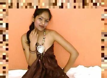 Indian teen posing in solo