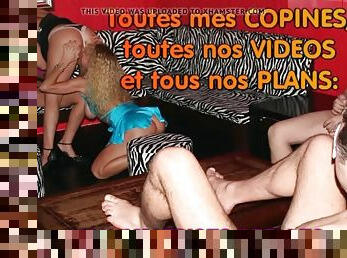 Gode exhib avant partouze entre copines au club public