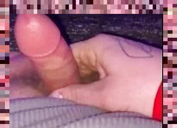 Masturbating