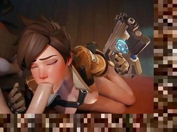 Your Dick is Under Arrest Tracer Blowjob [Grand Cupido]( Overwatch )