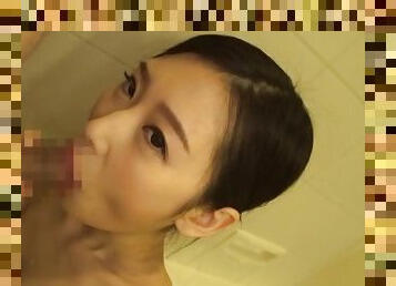 Homemade blowjob and facial with Sakai Eriko