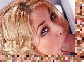 LICENSED TO BLOW - Sarah Vandella Deepthroats Billy Glide's Dick