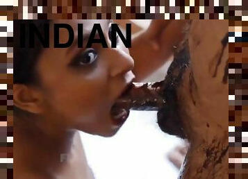 Chocolate Indian Massage From A Shy Beauty - Teen