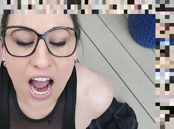 Stepsister took it in her ass. So sexy I cum on her tongue ???? twice ???? ????????????????????????