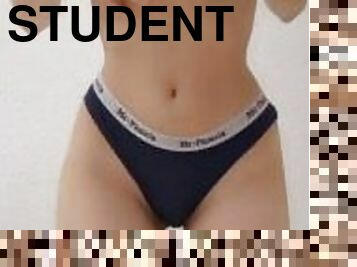Sexy student seduces in a dance. ????????