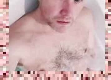 Jerking off in the bath tub...