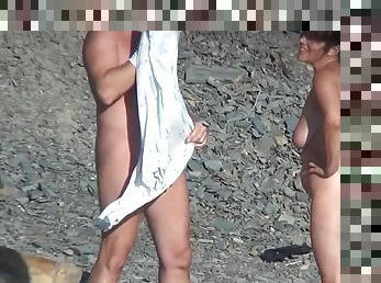 Awesome nudists are posing naked