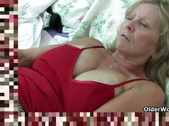British granny with big tits gives her a treat fanny