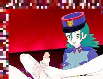 Officer Jenny and I have intense sex at a love hotel. - Pokémon Hentai