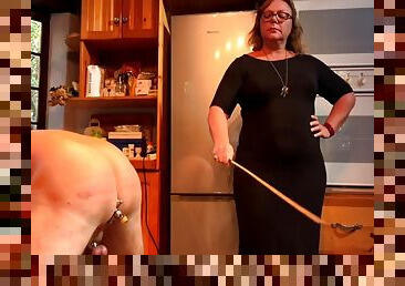 Mistress April In Dominatrix Unworthy Slave Caning