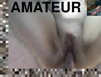 pas, amaterski, žestoko, par, bbw, stopala-feet, pov