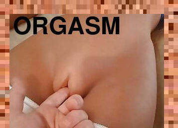 masturbation, orgasm, kvinnligt-sprut, brudar, tonåring, fingerknull, dildo, fetisch, ensam