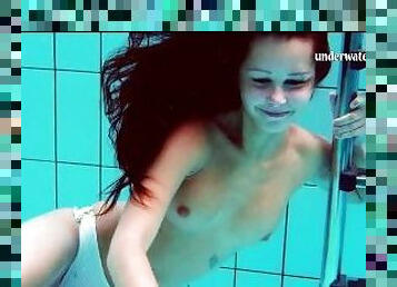 Nata Szilva, a Hungarian teen, showcases her swimming prowess