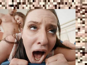 Kinky hookers breathtaking group sex video