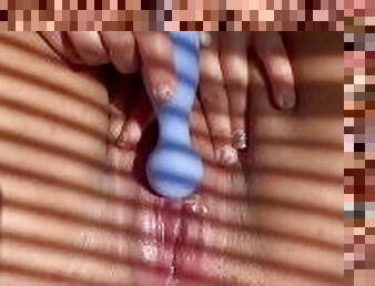 Playing with my vibrator until I squirted